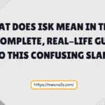 what does isk mean in text