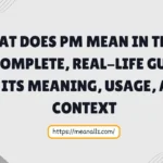 what does pm mean in text