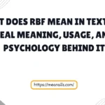 what does rbf mean in text