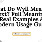 what do wyll mean in text