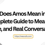 what does amos mean in text