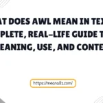 what does awl mean in text