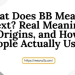 what does bb mean in text