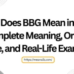 what does bbg mean in text