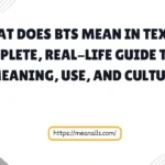 what does bts mean in text