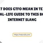 what does gtfo mean in text