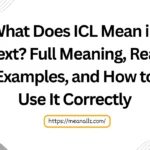 what does icl mean in text
