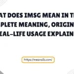 what does imsg mean in text