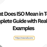 what does iso mean in text