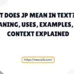 what does jp mean in text