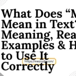 what does mm mean in text