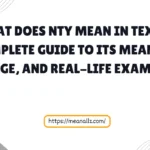 what does nty mean in text