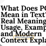 what does pos mean in text
