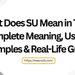 what does su mean in text