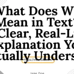 what does wlw mean in text