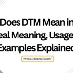 what does dtm mean in text