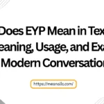 what does eyp mean in text