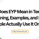 what does eyp mean in text