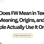 what does fw mean in text