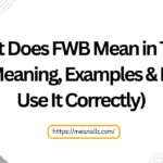 what does fwb mean in text