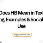 what does hb mean in text