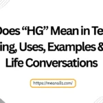 what does hg mean in text