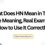 what does hn mean in text