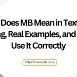 what does mb mean in text