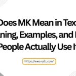 what does mk mean in text