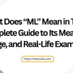 what does ml mean in text