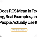 what does rcs mean in text