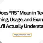 what does rs mean in text