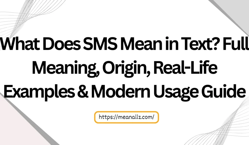 what does sms mean in text