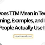 what does ttm mean in text