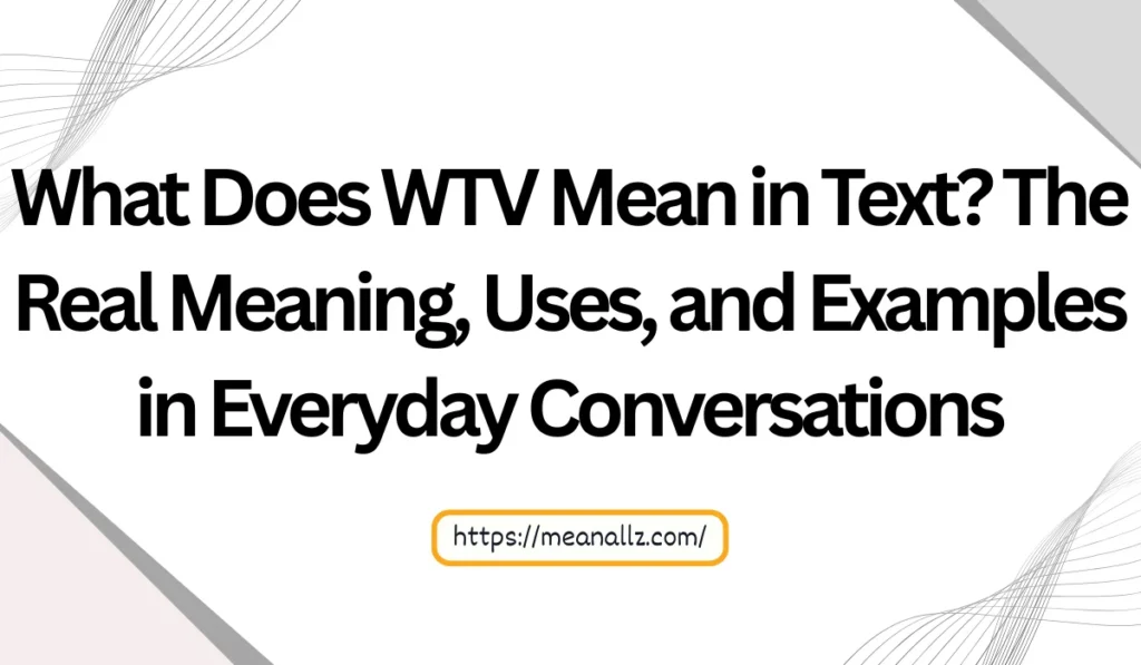 what does wtv mean in text