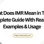 What does IMR mean in text