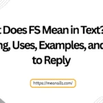 what does fs mean in text