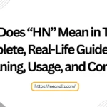 what does hn mean in text