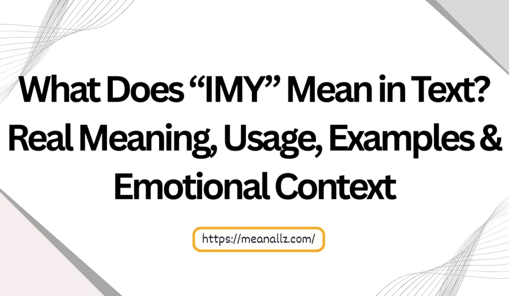what does imy mean in text