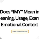 what does imy mean in text