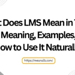 what does lms mean in text