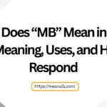 what does mb mean in text