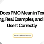 what does pmo mean in text
