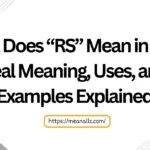 what does rs mean in text