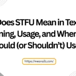 what does stfu mean in text