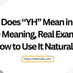 what does yh mean in text