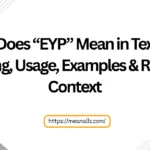 what does eyp mean in text