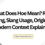 what does hoe mean