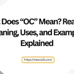 what does oc mean