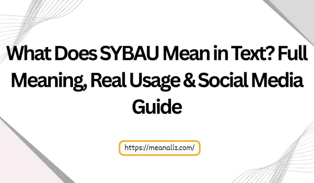 what does sybau mean in text